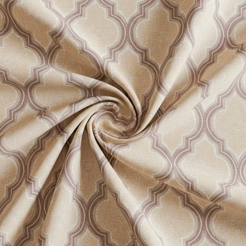 Haveli Ethnic Cotton Bedsheet (Brown) - 200 TC media 5