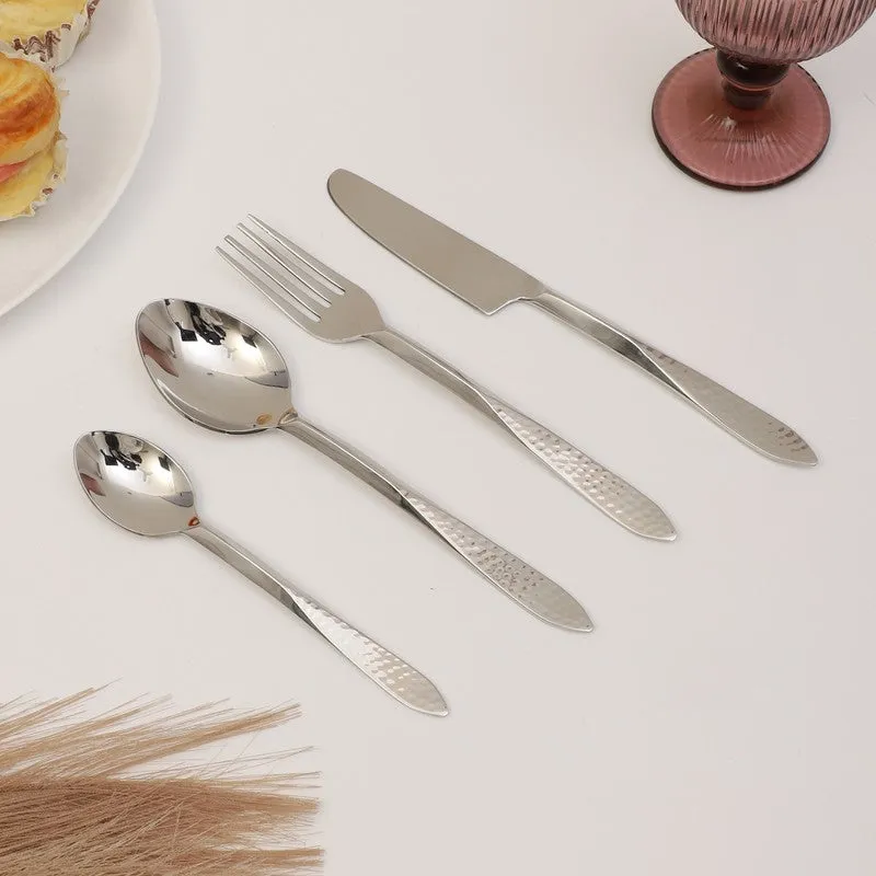 DUNE HAMMERED Cutlery set  - Four Piece Set media 1