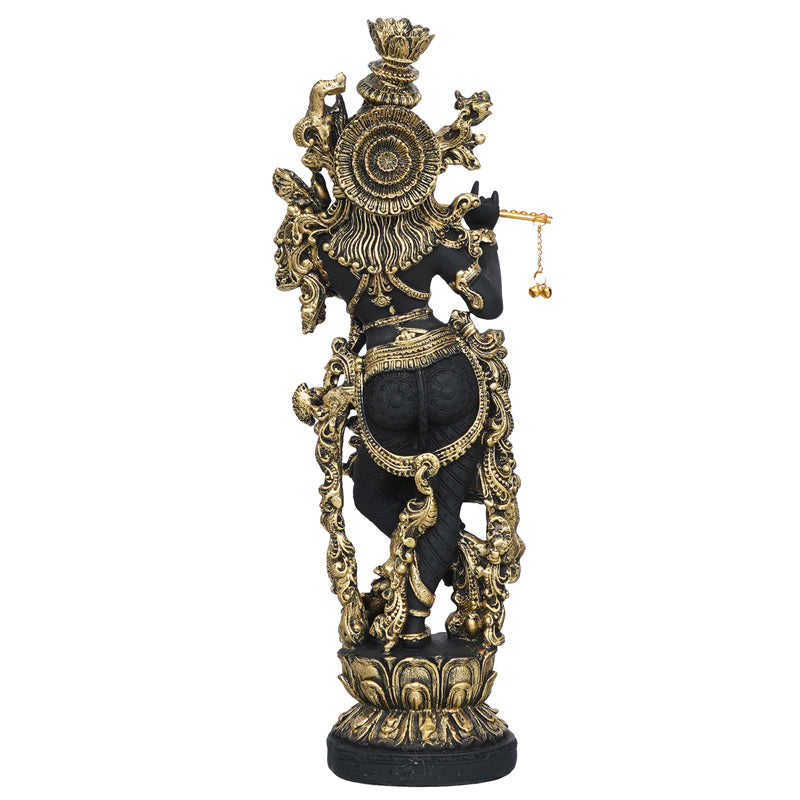 Krishna Murali Idol - Gold & Black media 5