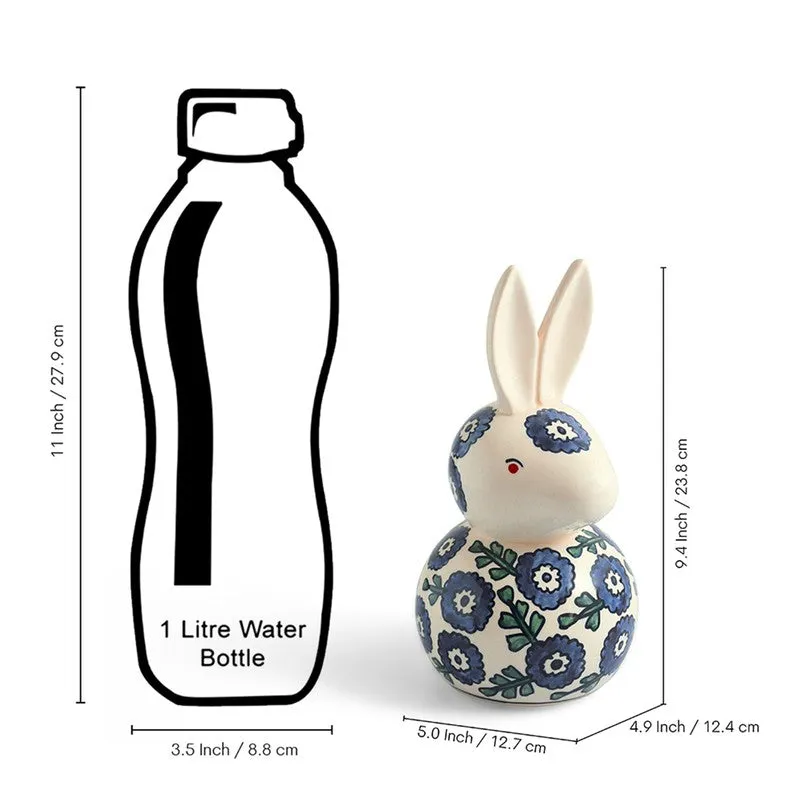Bunny Ceramic Handpainted Showpiece media 8
