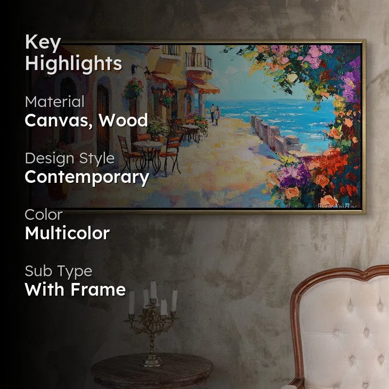 Promenade Canvas Wall Painting With Frame media 2