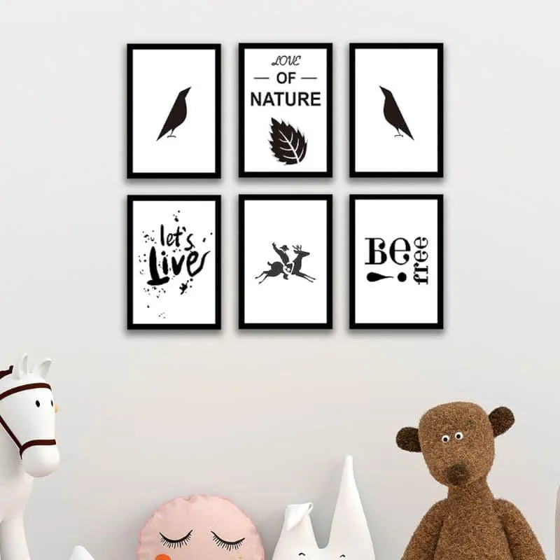 Back To Nature Framed Art Print - Set Of Six media 1
