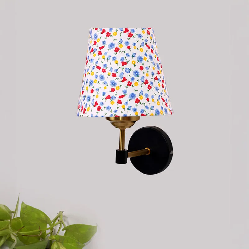 Tiny Fleur Printed Steel & Cotton Wall Lamp media 3