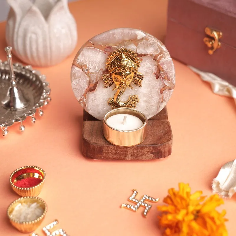 Mystic Harmony Ganesha Tealight Holder media 3