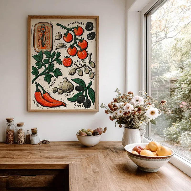 Flavour & Story Archival Canvas Wall Art - Brown media 7