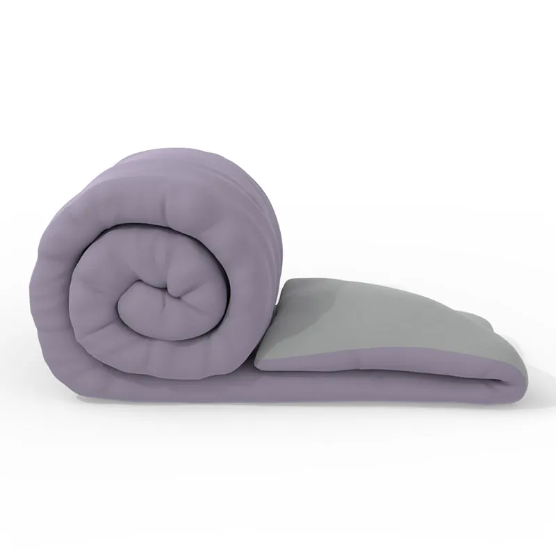 Herbert Reversible Solid Comforter (Lavender) - 120 GSM media 7