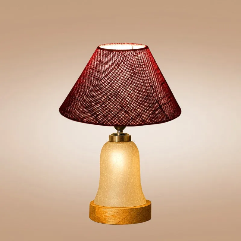 Zoravelle Wooden Table Lamp - Maroon media 6