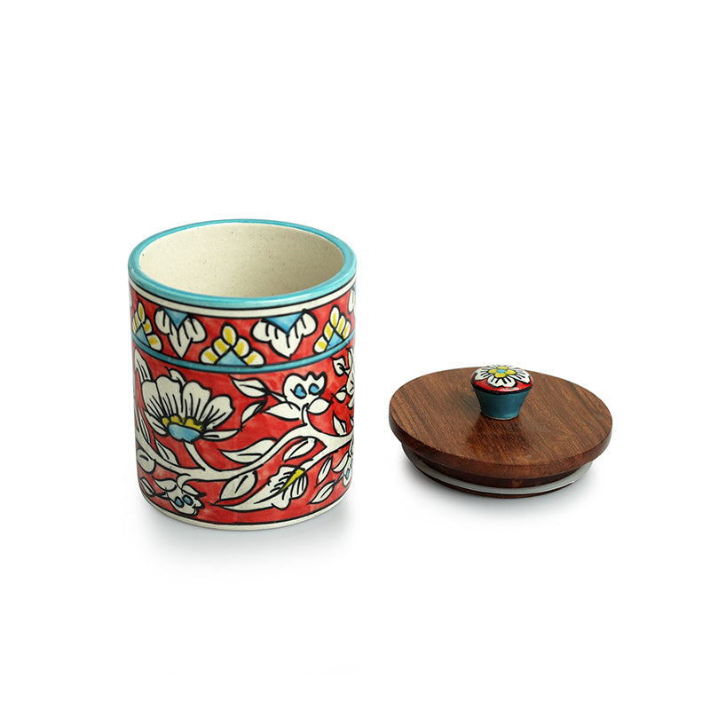 Rang-E-Gul Ceramic Jar ( 420 mL Each) - Set Of Two media 3