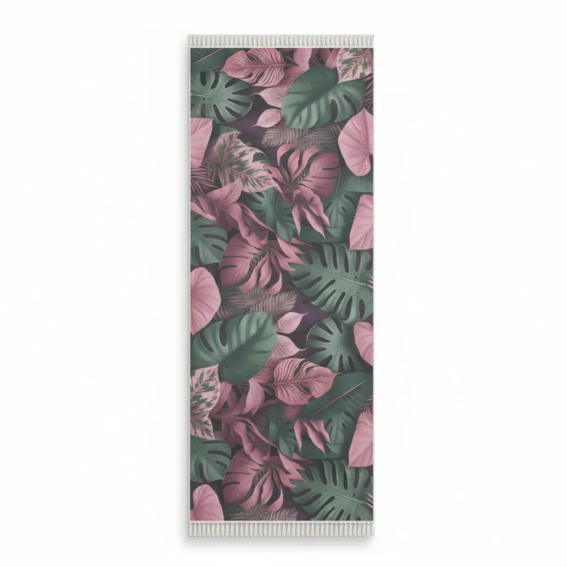 Midnight Monstera Runner Rug media 3
