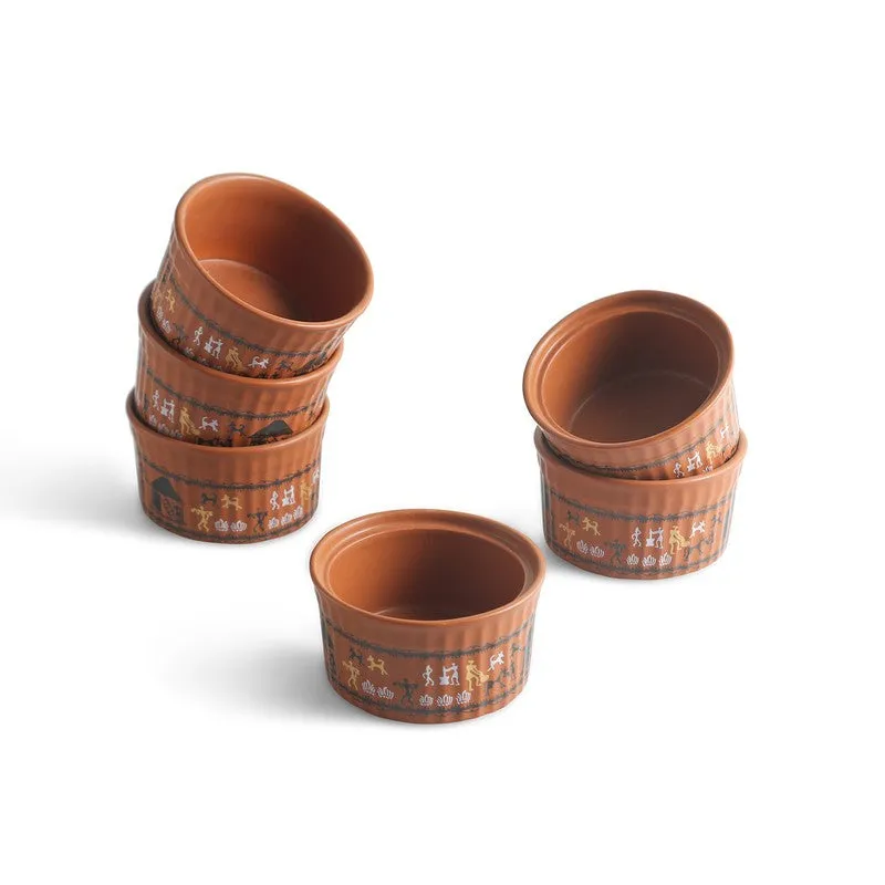 Delight Ceramic Snack Bowl (170 mL) - Set Of Six media 3