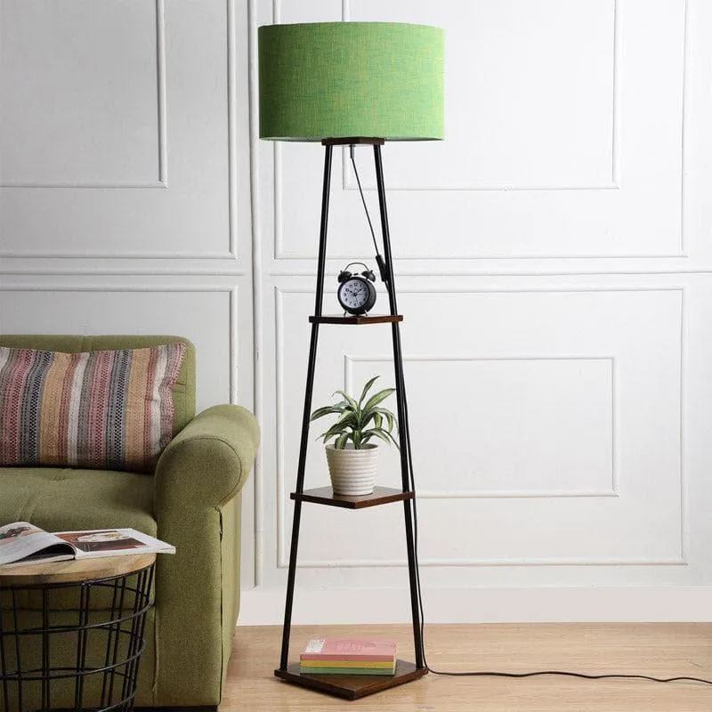 Zuri Black Pyramid Floor Lamp media 3