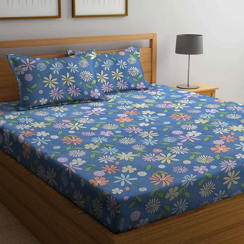 Hades Floral Bedsheet - 150 GSM media 3