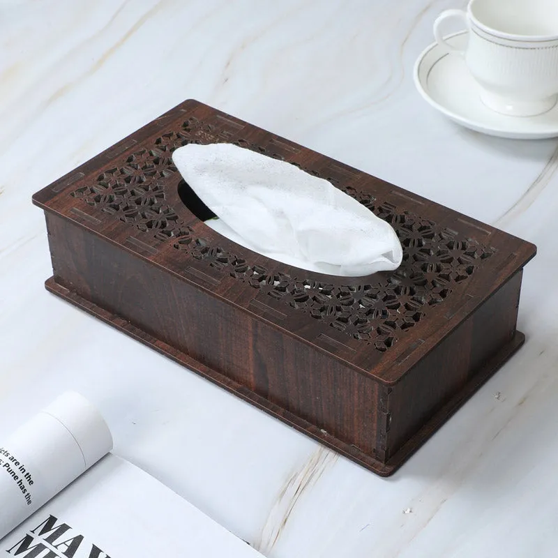 Galenta Tissue Box - Dark Brown media 1