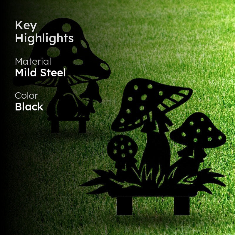 Shrooms Garden Stake - Set Of Two media 2