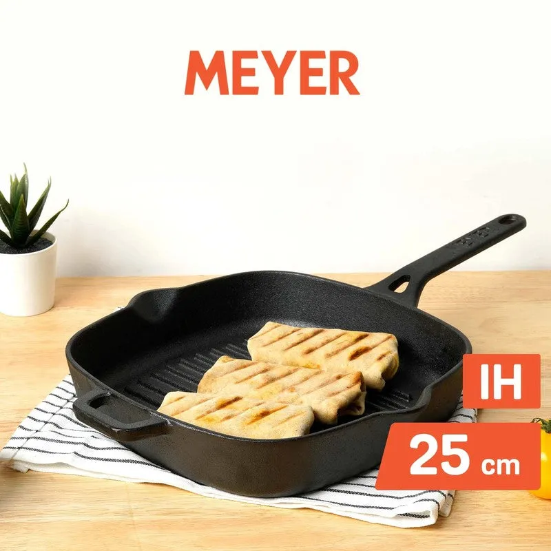 Meyer Long Handle Cast Iron Grill Pan media 7