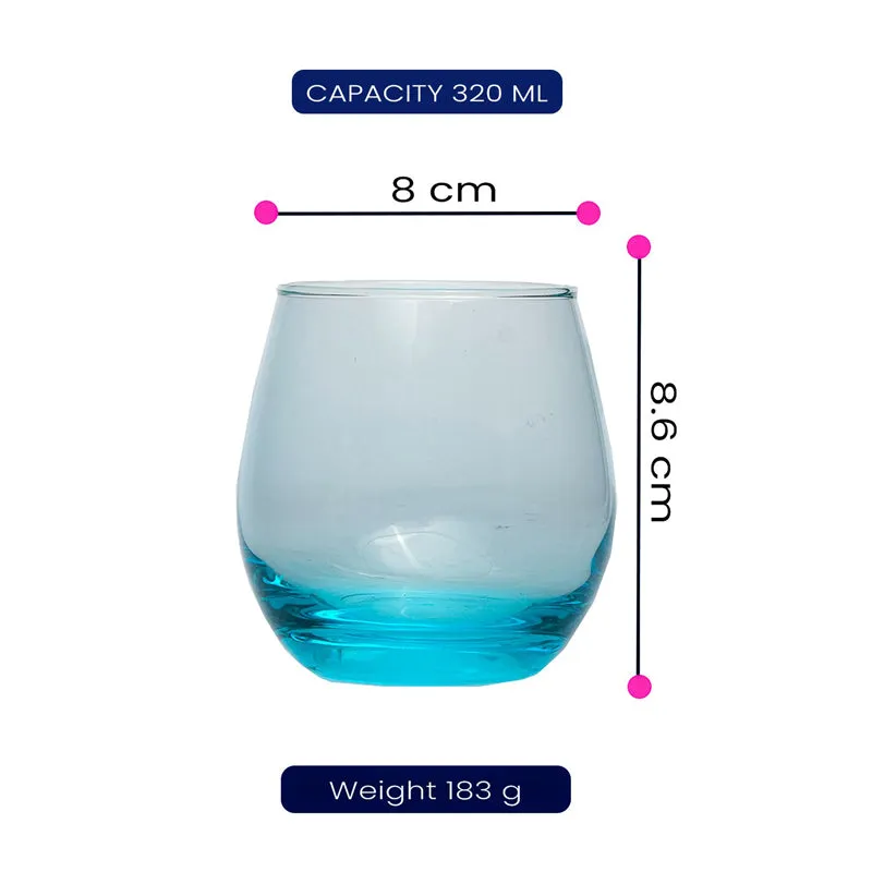Luminarc Maine Whiskey Glass (320 mL/Sky Blue) - Set Of Six media 6