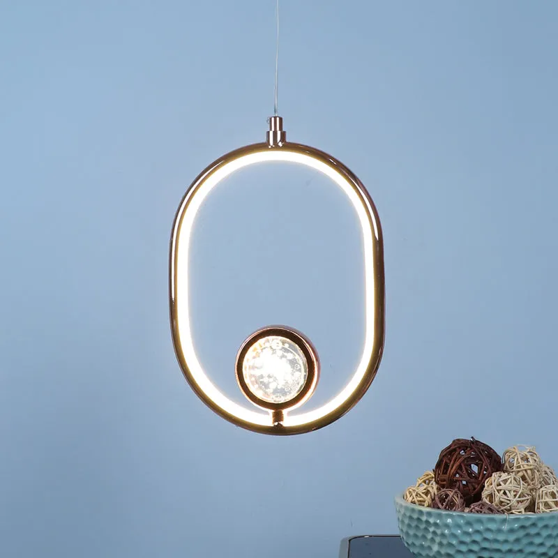 Hailera Iron Ceiling Lamp - Oval media 2