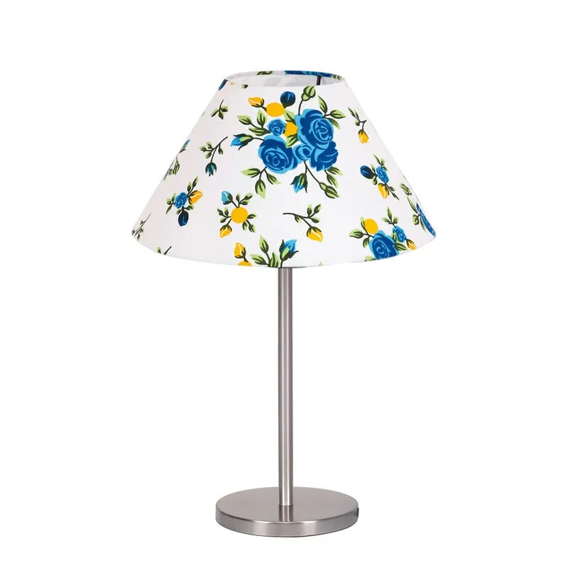 Noctra Velor Floral Table Lamp - Multicolor media 5