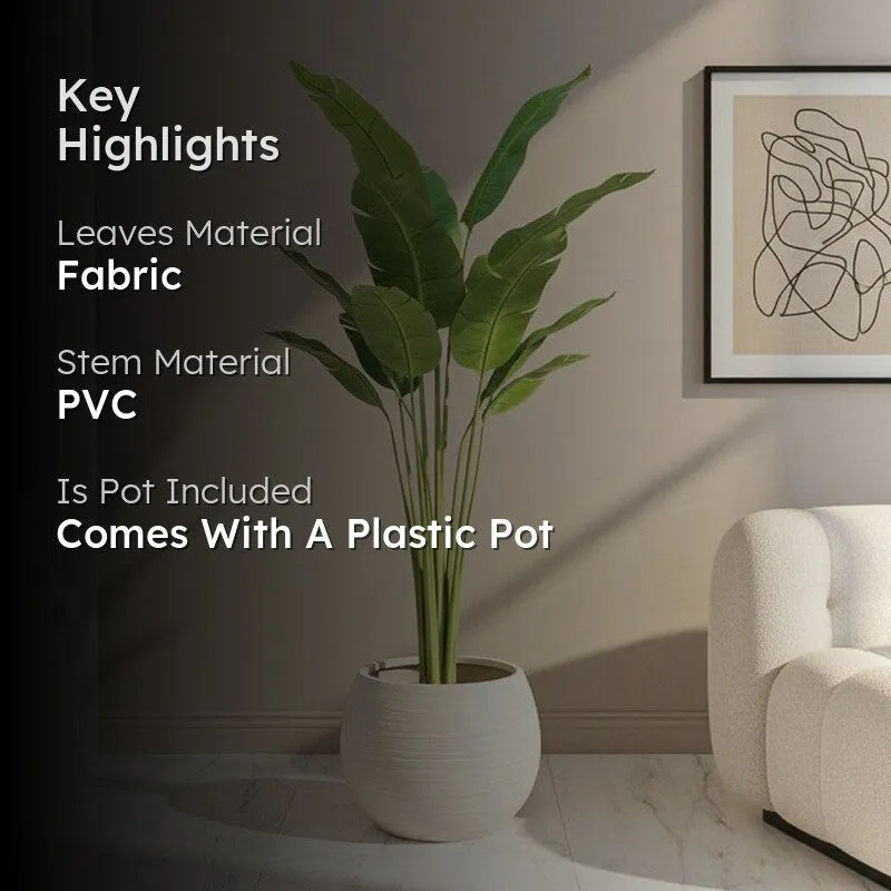 LushLeaf Artificial Plant With Black Plastic Pot - 5.6 ft media 2