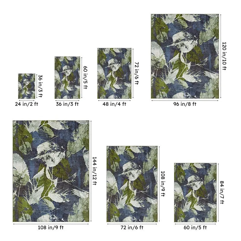 Sylva Leaf Non Anti Skid Carpet media 10