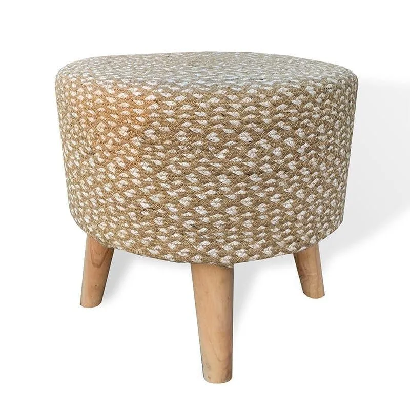 Miya Cotton Ottoman - Beige media 3