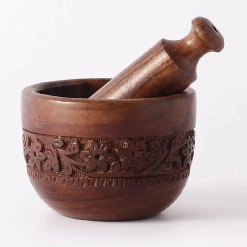 Natura Carved Mortar & Pestle media 6
