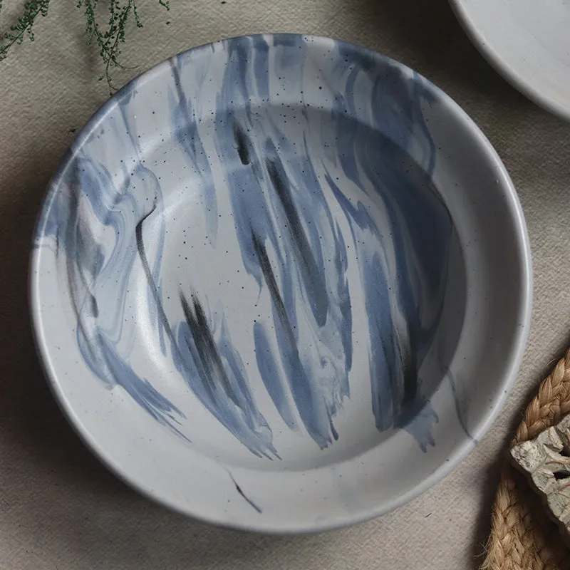 Imogen Ceramic Pasta Plate - Grey media 6