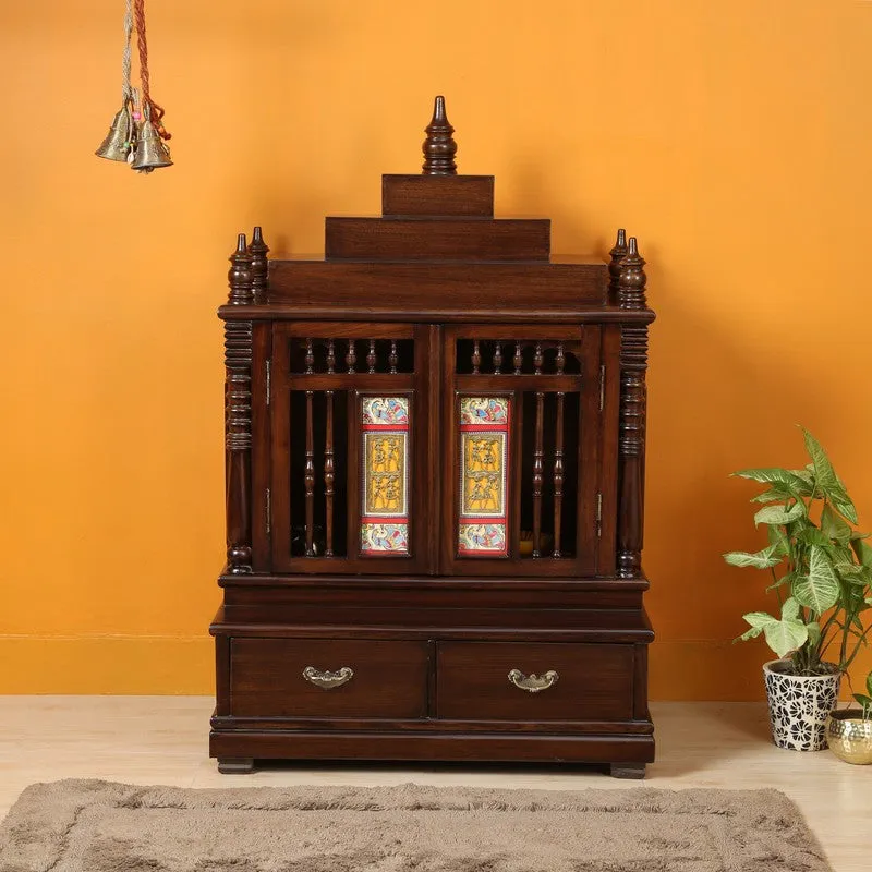 Devotion Space Teak Wood Mandir media 7