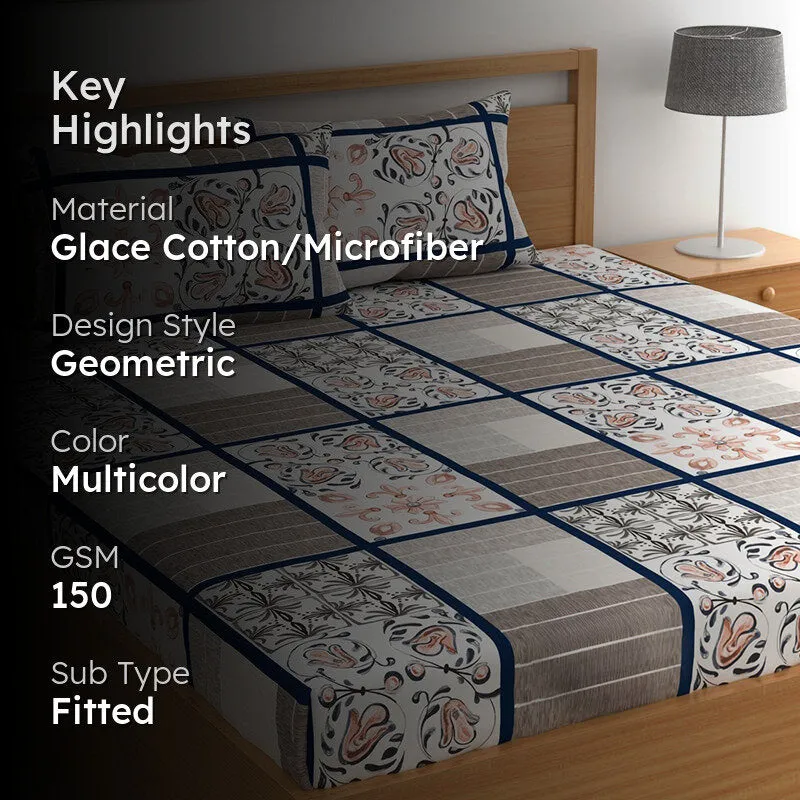 Frieda Fitted Microfiber Microfiber Bedsheet - 150 GSM media 2