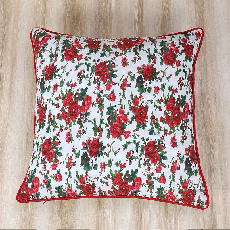 Swayam Bloomi Printed Cotton Cushion Cover - Set of Two media 3