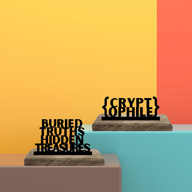 Cryptophile Showpiece - Set Of Two