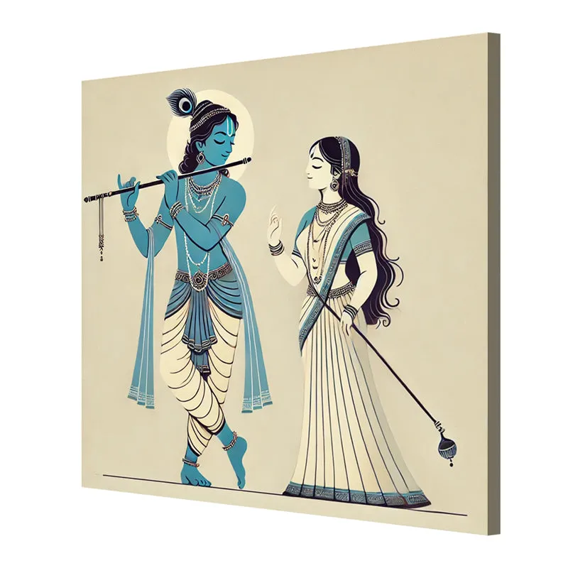 Radhika Gopi Wall Painting media 5