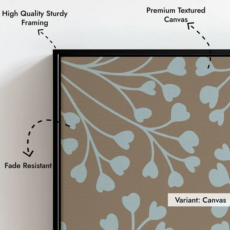 Tundra Bloom Canvas Wall Painting With Black Frame media 9