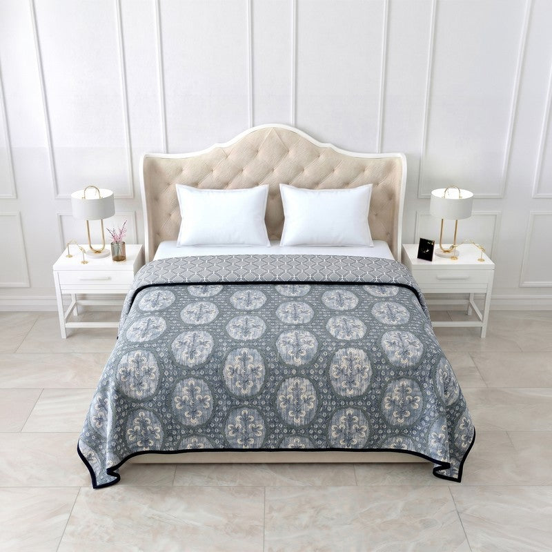 Warm Nest Reversible Printed Cotton Dohar - 200 GSM - Single