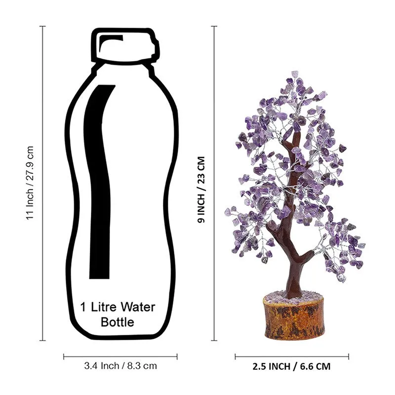 Agate Wish Tree Handcrafted Showpiece - Purple media 10