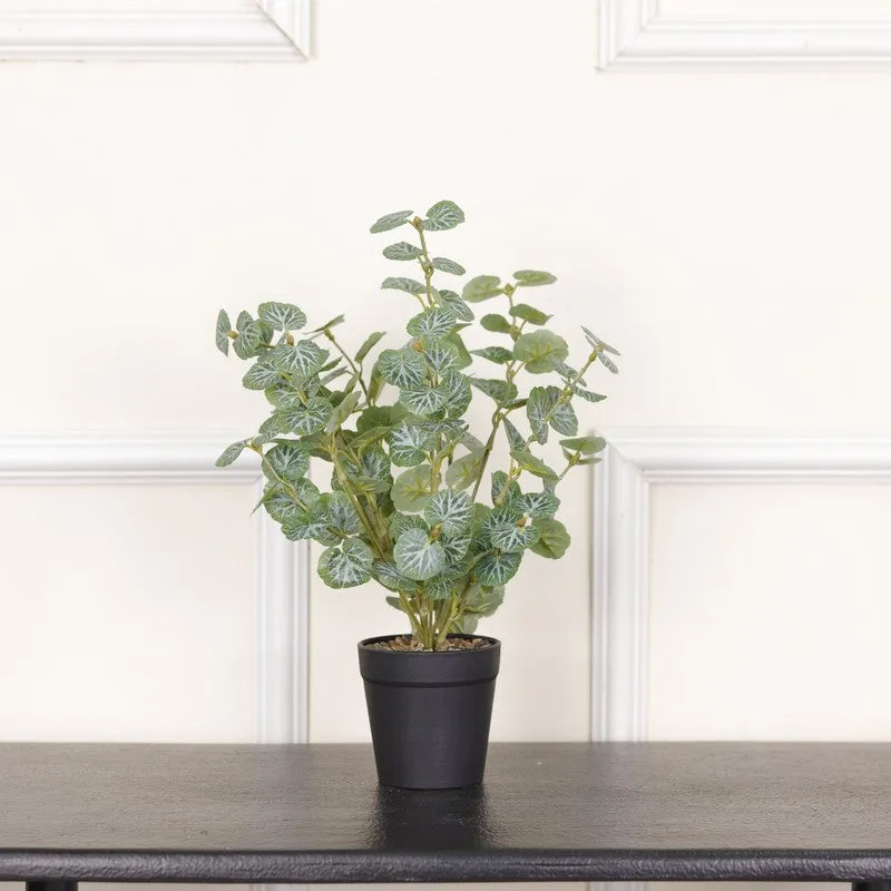 Artificial Geranium I Plant With Black Fiber Pot - 1 Feet media 3