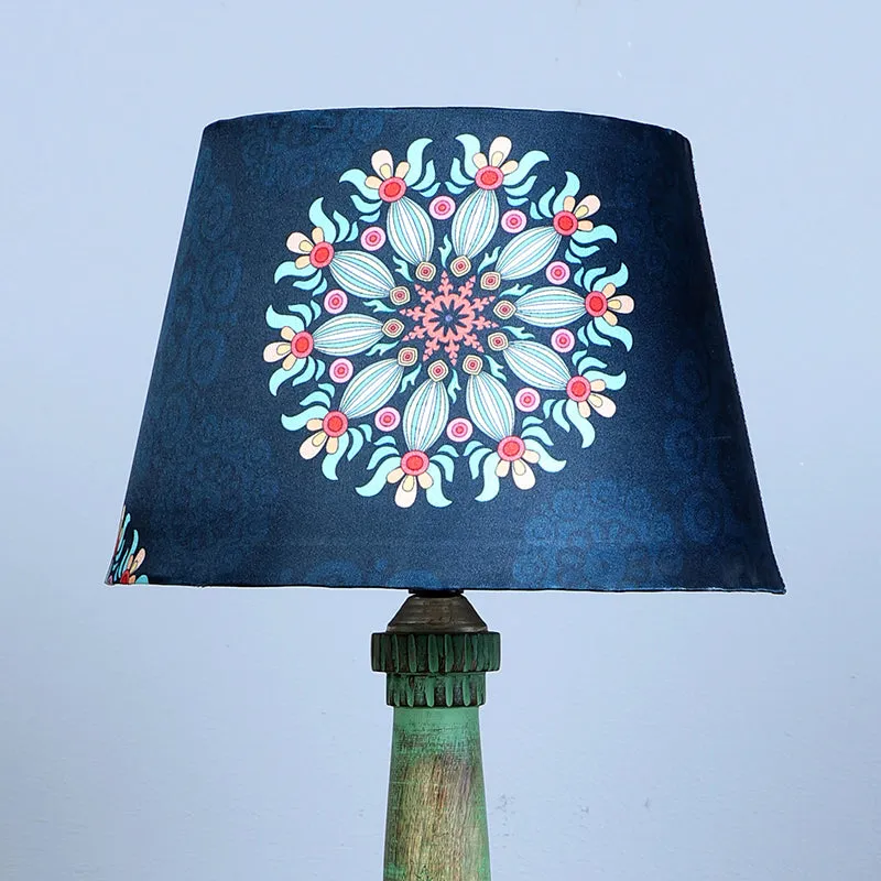Toile Twist Printed Mango Wood Table Lamp - Multicolor media 3