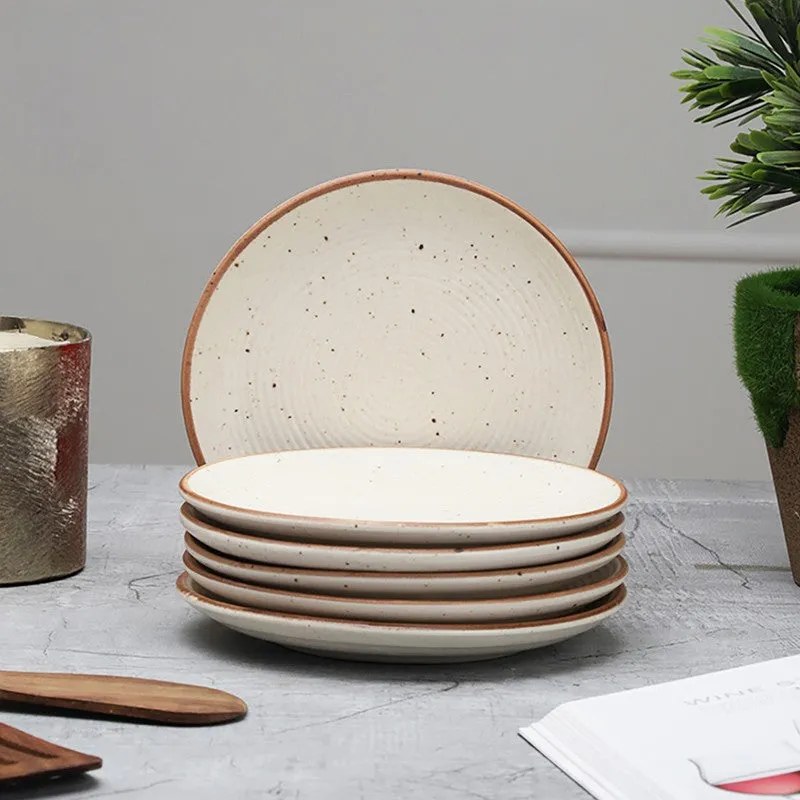 Classic Off (White Quarter Plate) - Set Of Six media 7