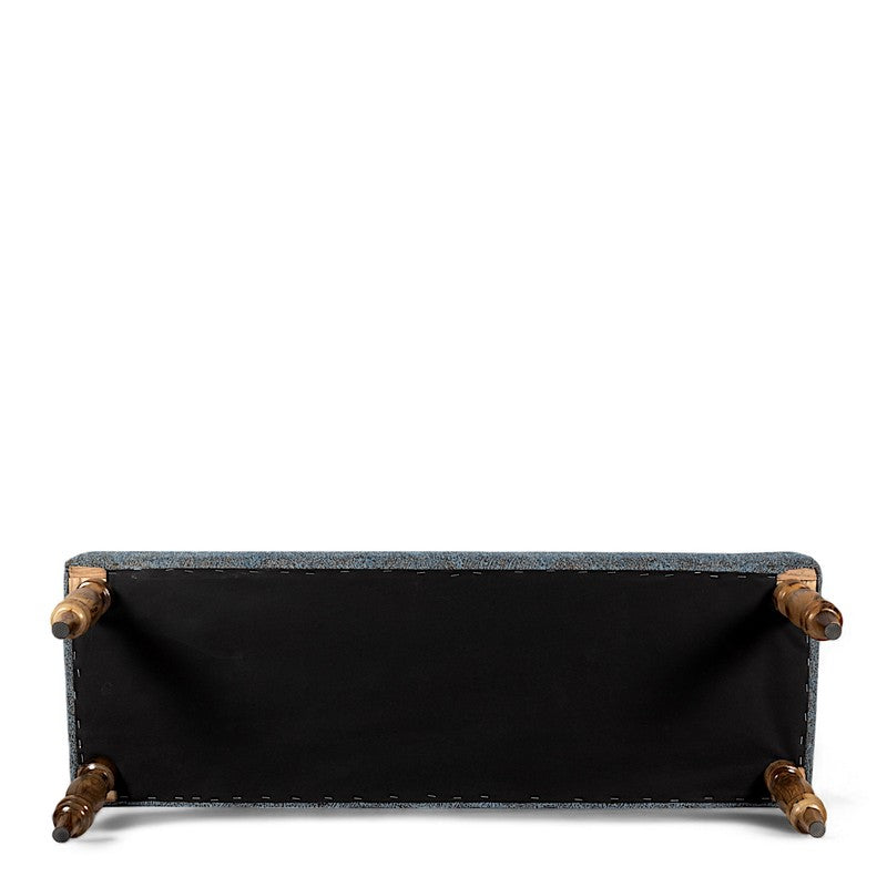 Axiro Sheesham Wooden Bench - Blue media 6