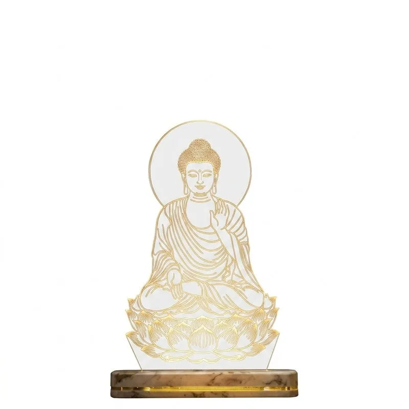 Enlightenment Acrylic Table Lamp - Transparent media 5