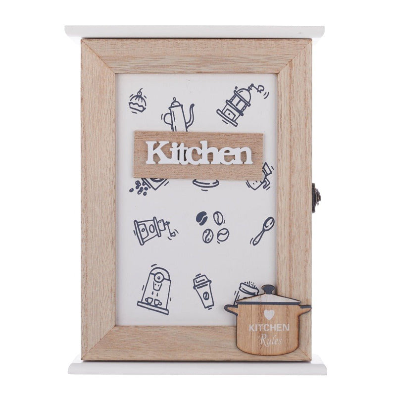Kitchen Key Holder Wooden Wall Accent media 5