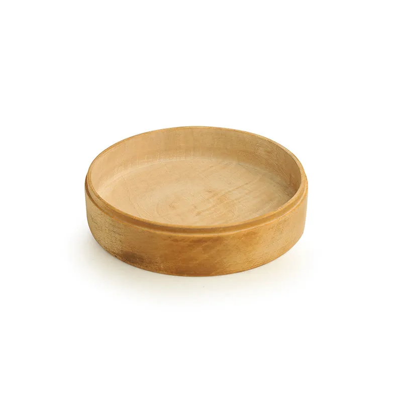 Shahi Rasoi Mango Wood & Brass Roti Box media 4
