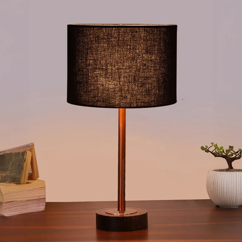 Cotin I Rodin Wooden Table Lamp - Black,Copper,Brown media 3