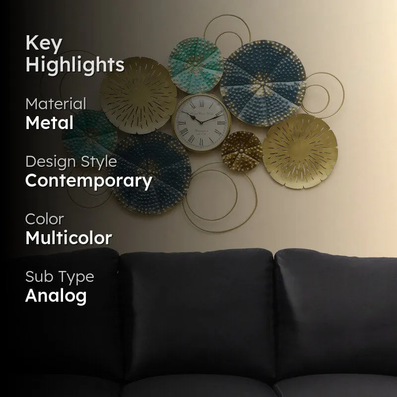 Nuviya Floral Wall Clock media 2