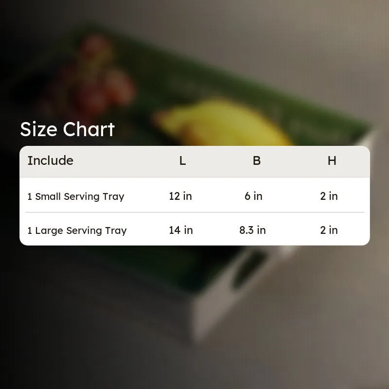 Fresh Feast Tray (Green) - Set Of Two media 5