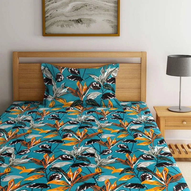 Neela Floral Bedsheet - 150 GSM media 1