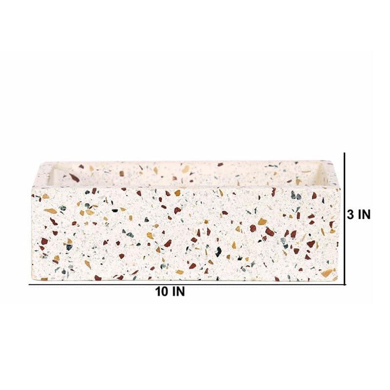 Rectangle Terrazzo Hand Crafted Marble Planter media 5