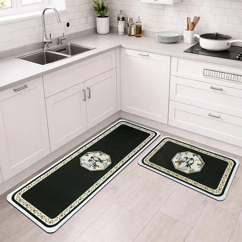 Diamond Cut Rubber Kitchen Floor Mats - Set of Two media 1