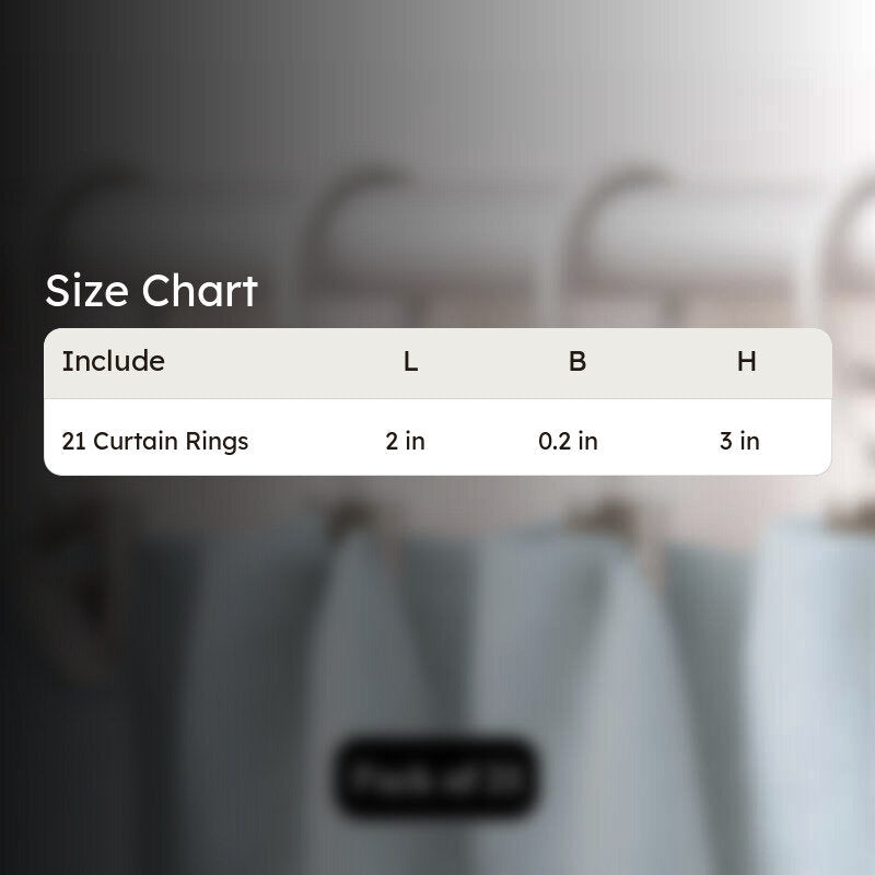 Easy Hang Curtain Rings with Clip (White) - Set of Twenty One media 8