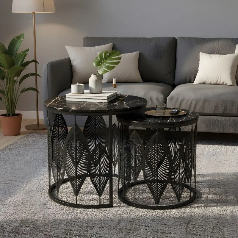 Kairo Curve Center Table (Black) - Set Of Two media 5